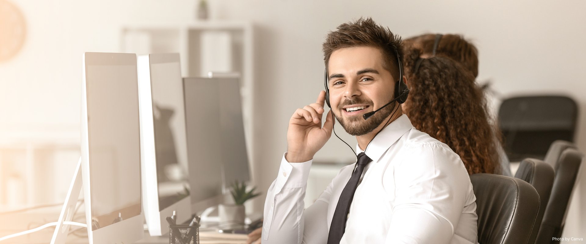Infinite Agent serving customers