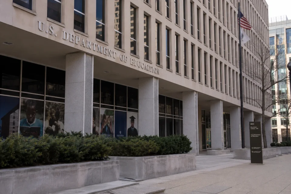 The U.S. Department of Education building exterior in Washington