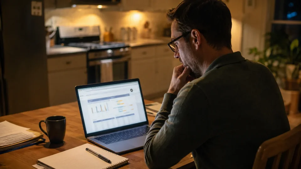 Parent looking at report card: AI-Generated Image