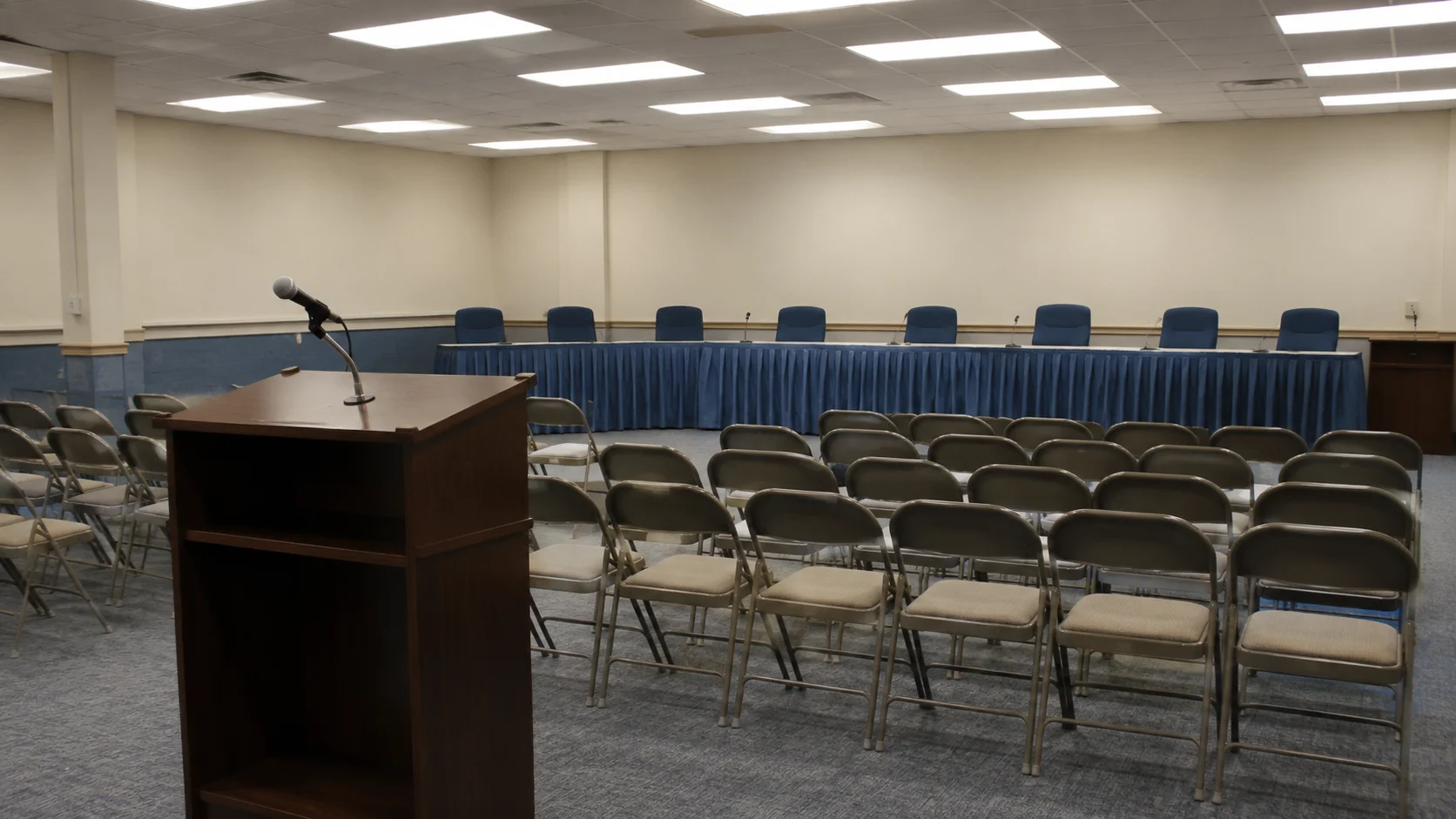 Empty Board Meeting Room