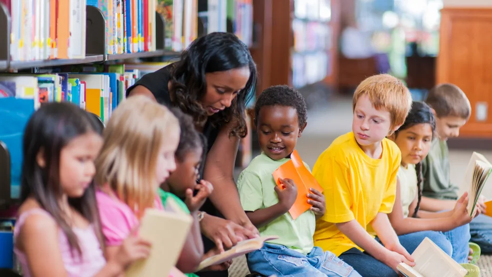 Reading time in a classroom