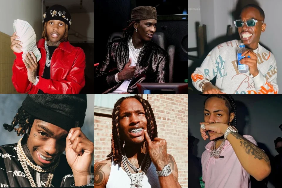 King Von, YNW Melly, Young Thug, Pop Smoke