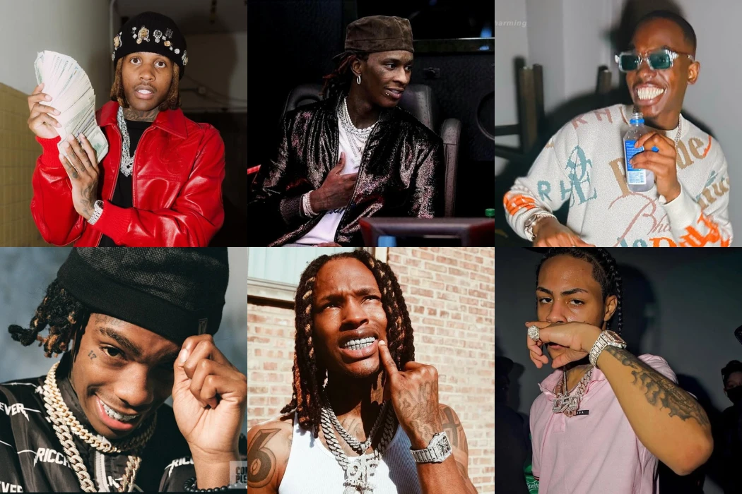 King Von, YNW Melly, Young Thug, Pop Smoke