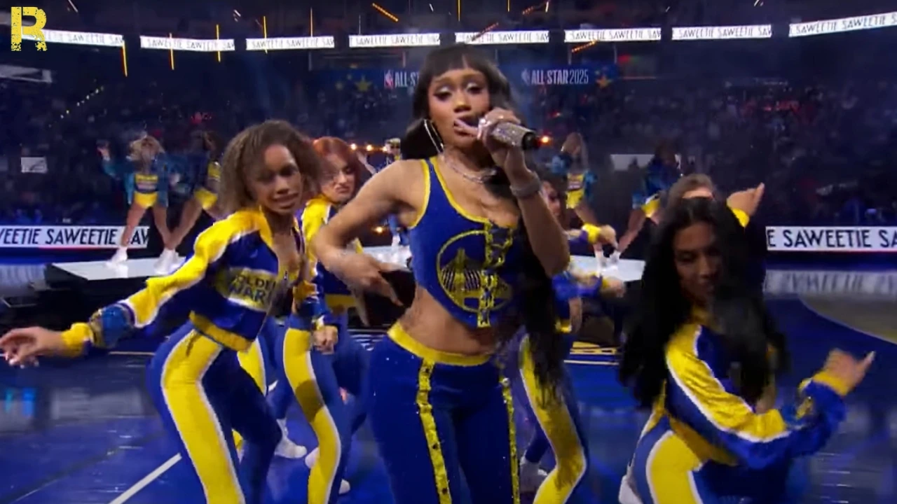 Saweetie NBA Allstar Performance