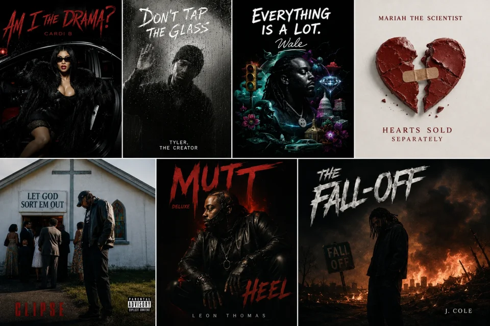 Cardi B., Clipse, J. Cole, Leon Thomas, Mariah the Scientist, Tyler the Creator, Wale