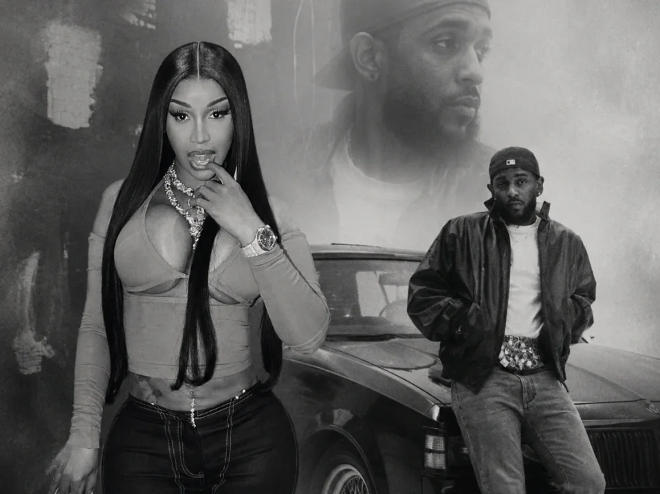 Cardi B and Kendrick Lamar