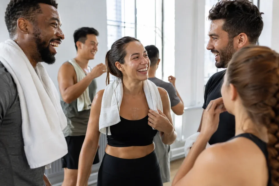 Post-Workout Gym Camaraderie
