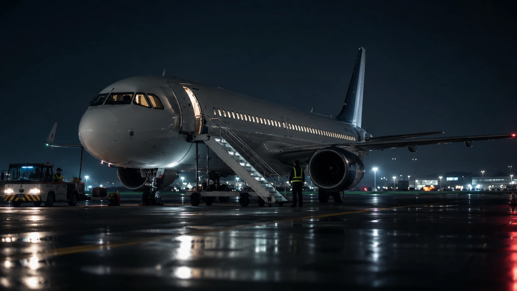 airplane on airport tarmac
