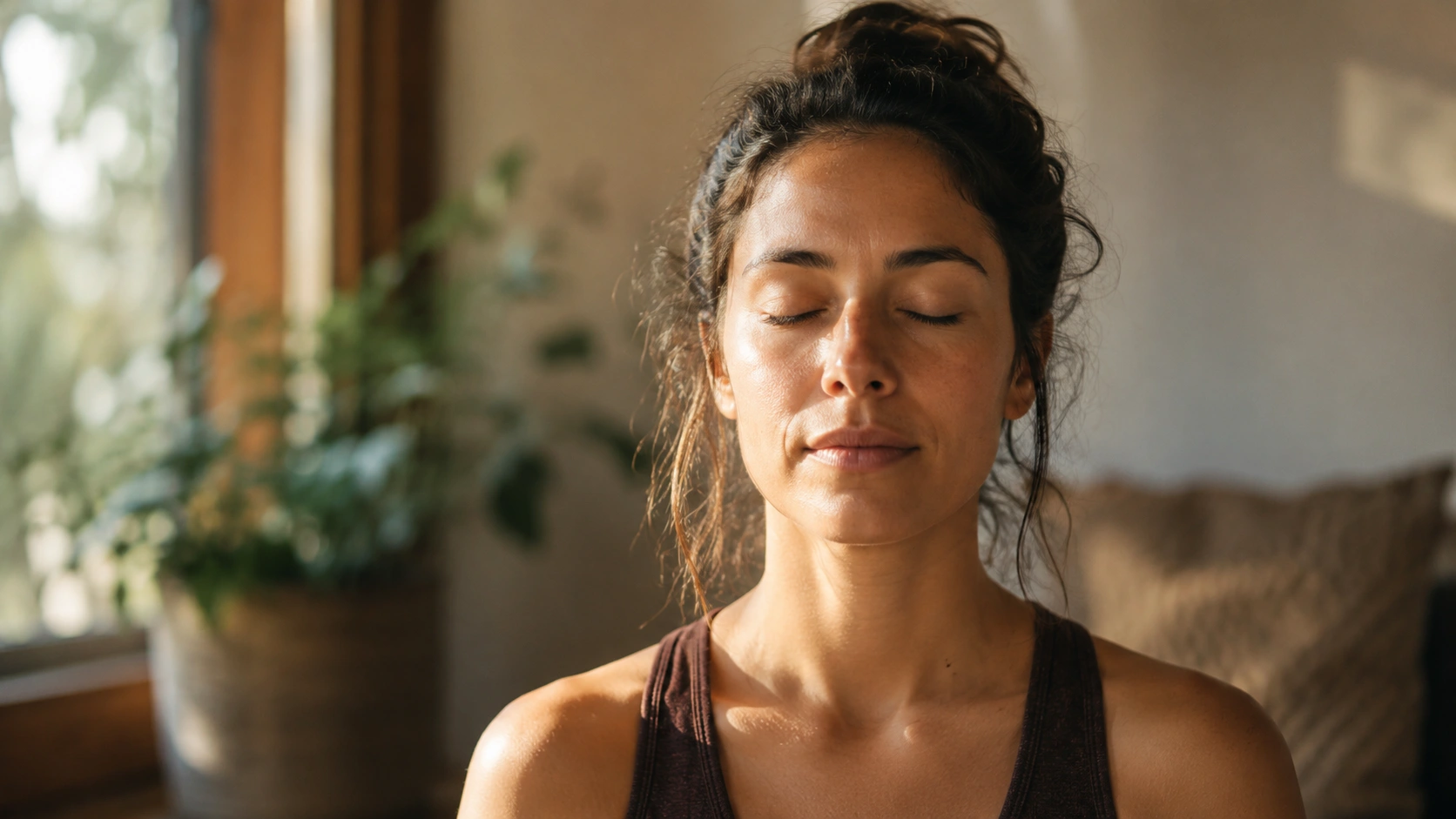 Woman - Calm moment in a cozy space