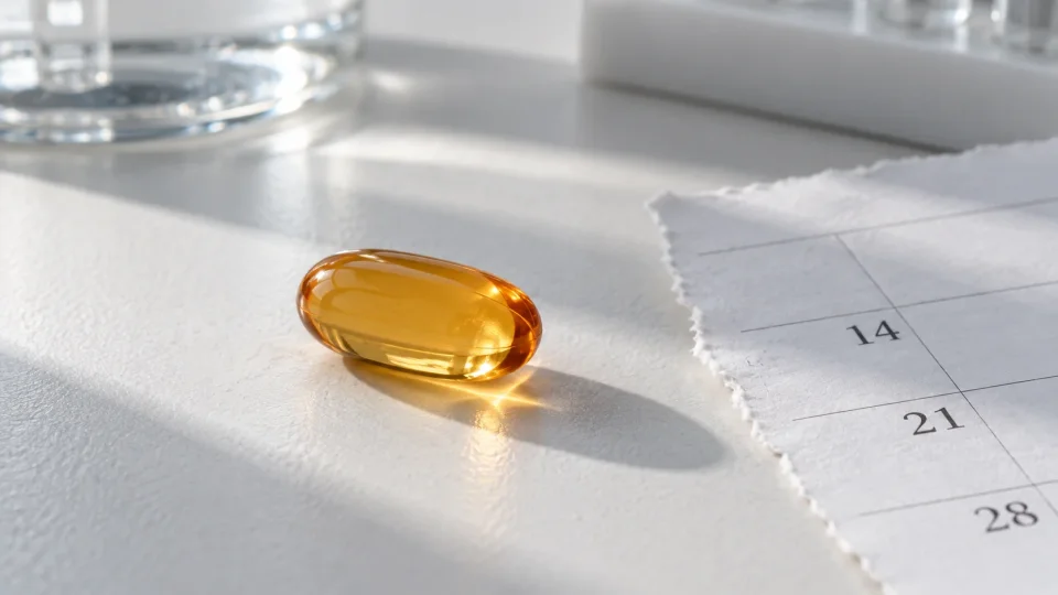 amber supplement capsule