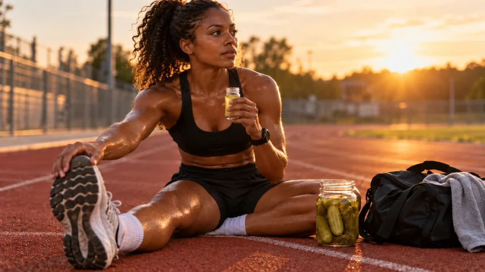 Golden Hour Track Stretch with Pickle Brine