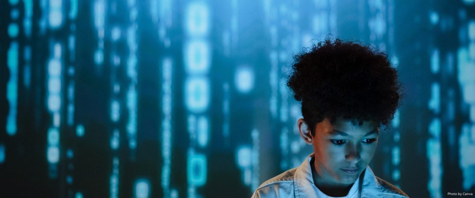 A Woman doing Cyber Security work